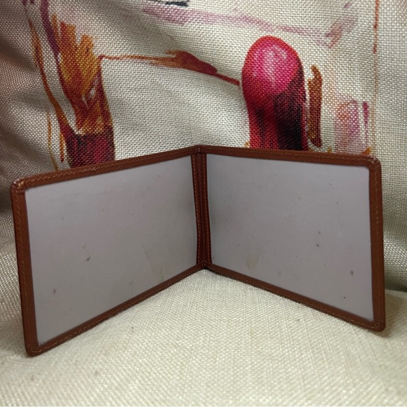 LOUIS VUITTON Brown Taiga Leather Card Holder ID Case Wallet Unisex🍃💯Authentic main image 4